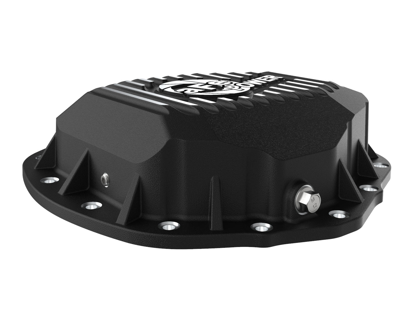 aFe Pro Series Rear Diff Cover w/ Machined Fins Black | Chevy Silverado 2500 HD (20) (46-71260B)