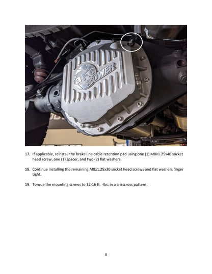 aFe Pro Series Rear Diff Cover w/ Machined Fins Black | Chevy Silverado 2500 HD (20) (46-71260B)