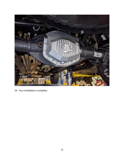 aFe Street Series Rear Diff Cover | Ram 1500 TRX HEMI V8 6.2L (21-22) (46-71280A)