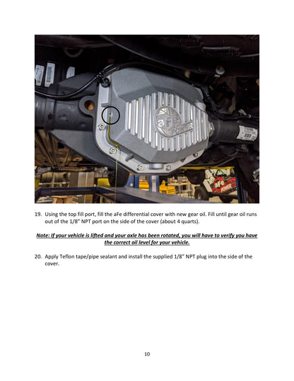 aFe Pro Series Rear Diff Cover Black w/ Fins | Ram 1500 TRX Hemi V8 6.2L (21-22) (46-71280B)