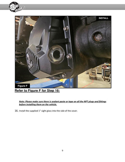 aFe Pro Series Rear Differential Cover Black w/ Machined Fins | Ford F-150 (97-23) (46-71320B)
