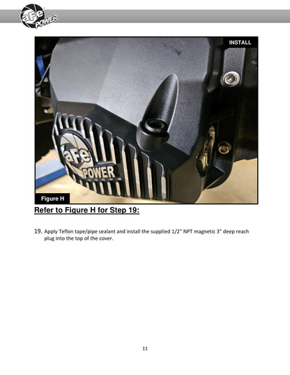 aFe Pro Series Rear Differential Cover Black w/ Machined Fins | Ford F-150 (97-23) (46-71320B)