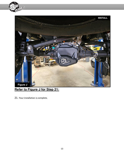 aFe Pro Series Rear Differential Cover Black w/ Machined Fins | Ford F-150 (97-23) (46-71320B)