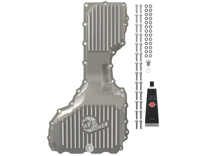 aFe GM Diesel 20-25 V8-6.6L L5P Oil Pan w/ Fins | Chevy Silverado 2500/3500, GMC Sierra (46-71370A)