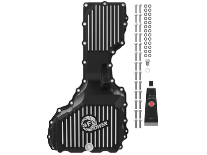 aFe 20-25 GM Diesel V8-6.6L L5P Oil Pan w/ Fins | Silverado 2500/3500 HD, Sierra 3500 HD (46-71370B)