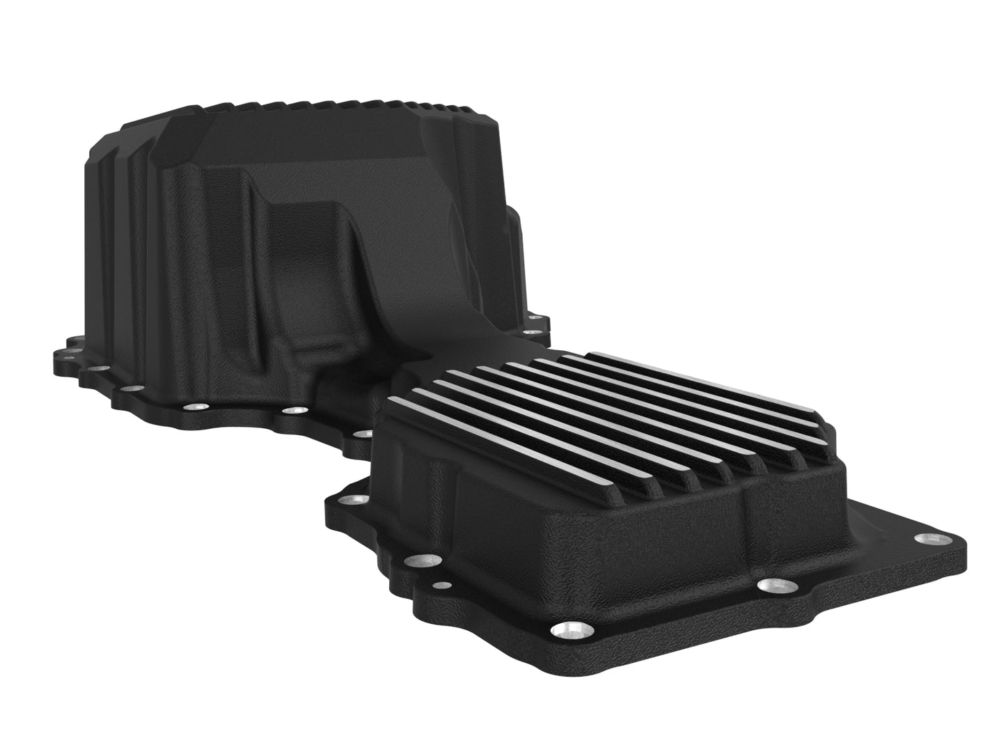 aFe 20-25 GM Diesel V8-6.6L L5P Oil Pan w/ Fins | Silverado 2500/3500 HD, Sierra 3500 HD (46-71370B)
