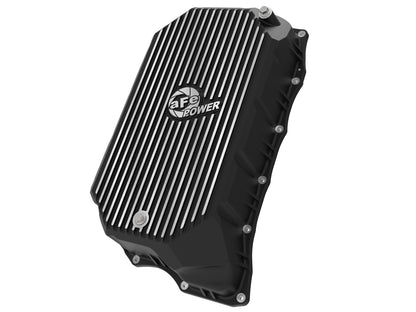aFe GM 20-25L6.6L V8-6.6L Trans Pan w/ Fins | Silverado 2500/3500 HD, Sierra 3500 HD (46-71380B)