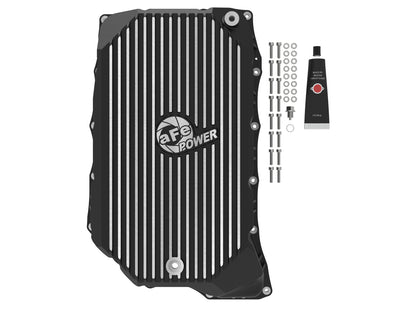 aFe GM 20-25L6.6L V8-6.6L Trans Pan w/ Fins | Silverado 2500/3500 HD, Sierra 3500 HD (46-71380B)