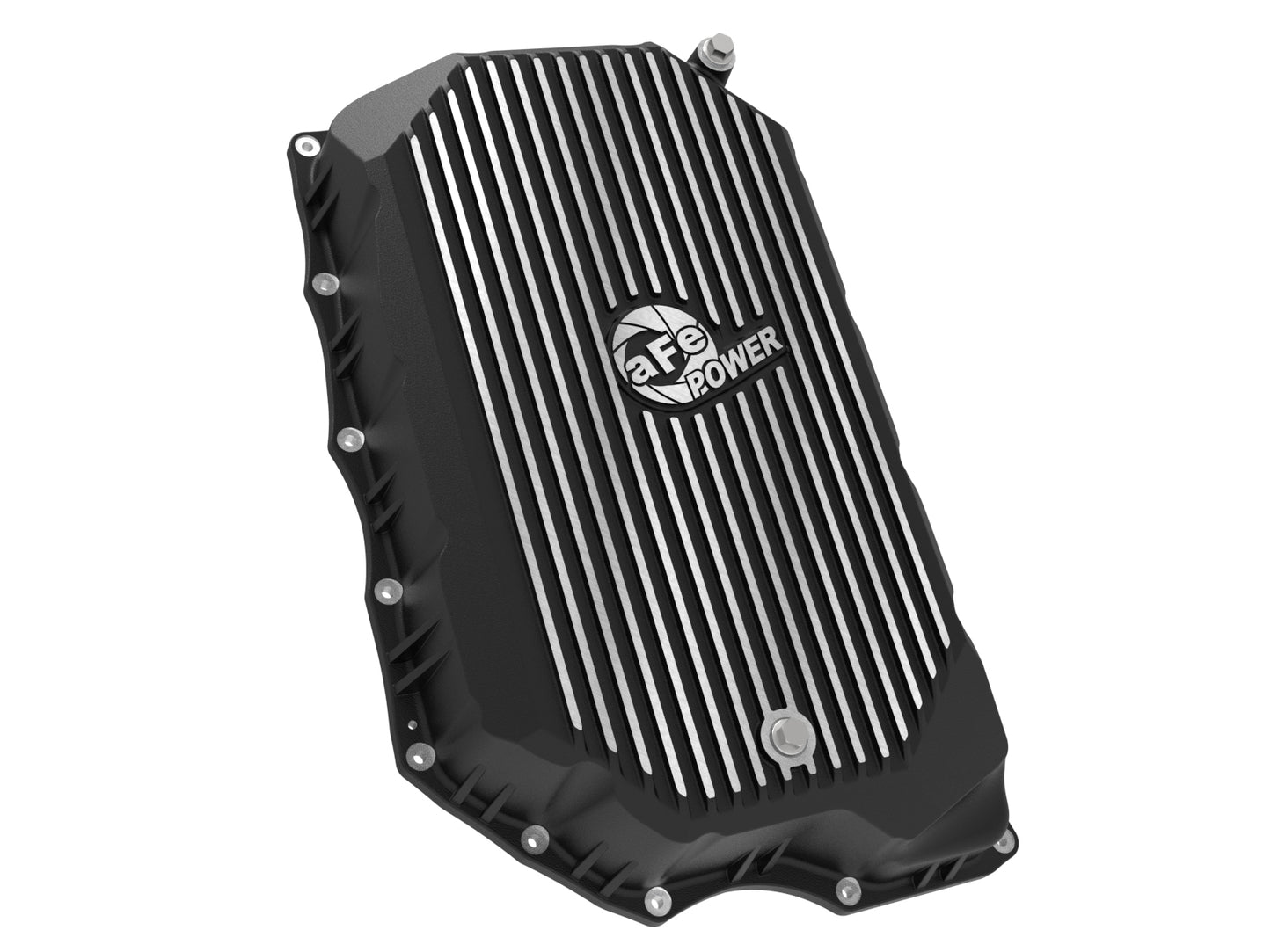 aFe GM 20-25L6.6L V8-6.6L Trans Pan w/ Fins | Silverado 2500/3500 HD, Sierra 3500 HD (46-71380B)