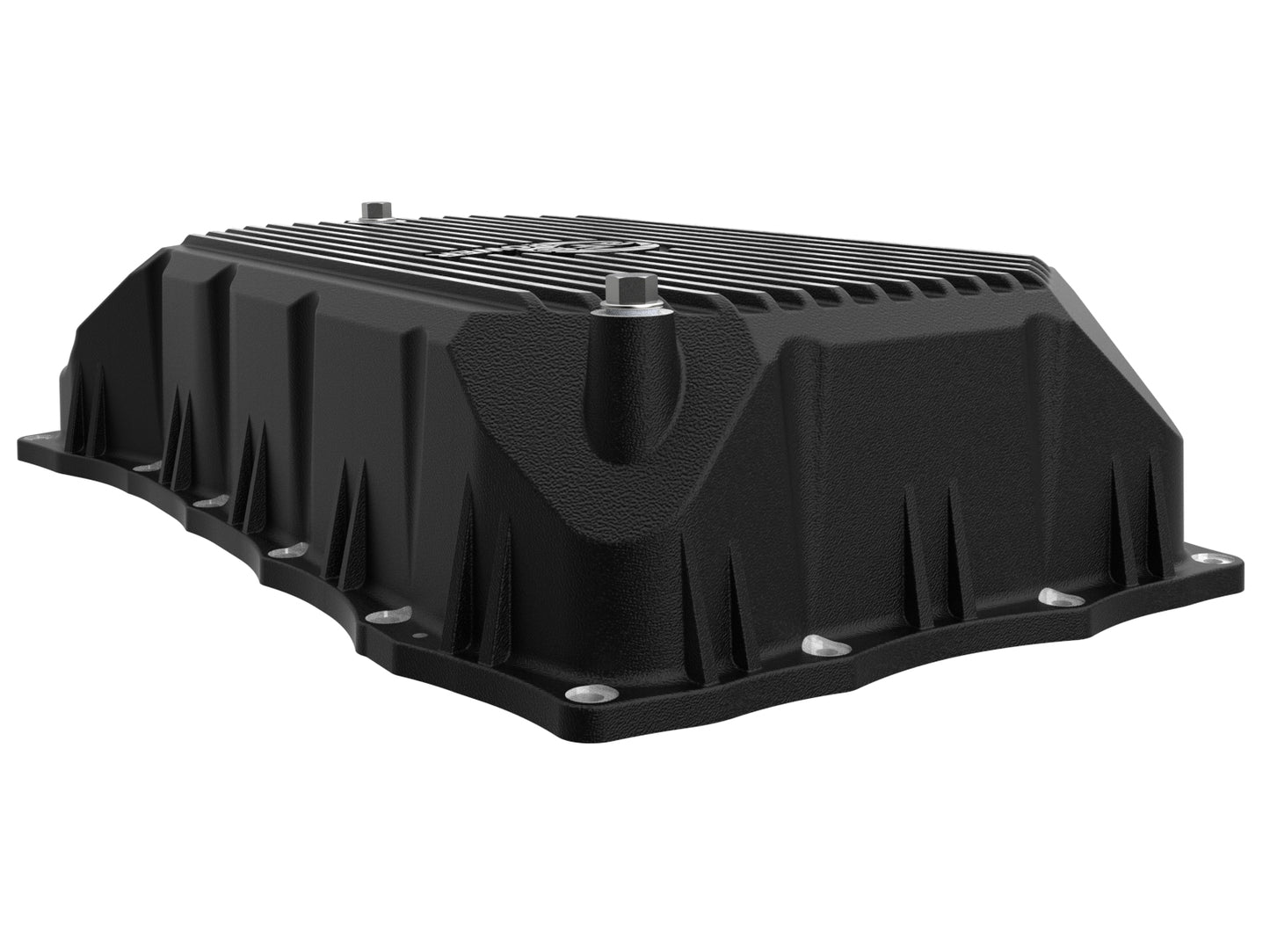 aFe GM 20-25L6.6L V8-6.6L Trans Pan w/ Fins | Silverado 2500/3500 HD, Sierra 3500 HD (46-71380B)