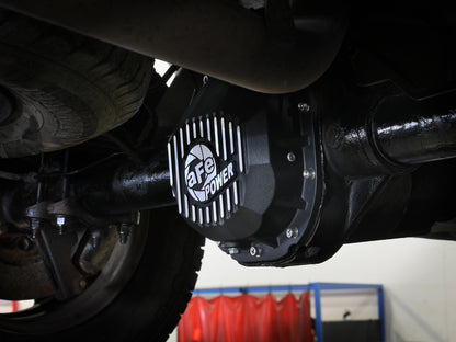 aFe 4671410B Rear Diff Cover Black Machined Fins For Ford F-150