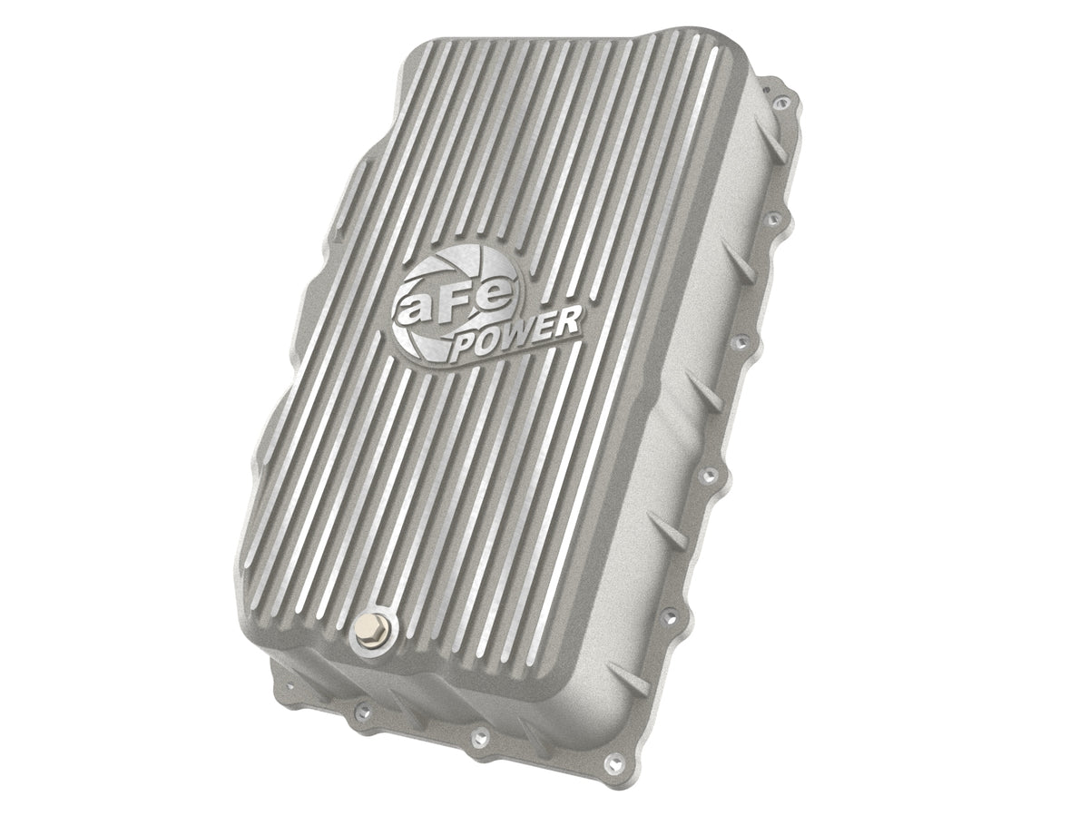 aFe 46-71420A GM L6 3.0L Transmission Pan Raw Machined Fins For GM Trucks 20-26