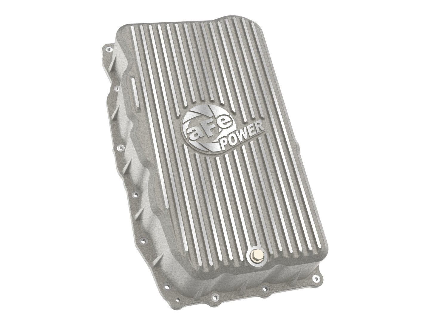 aFe 46-71420A GM L6 3.0L Transmission Pan Raw Machined Fins For GM Trucks 20-26