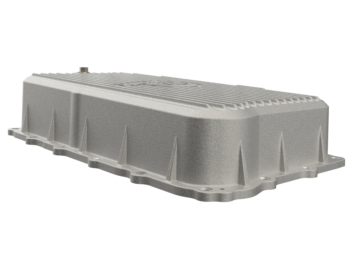 aFe 46-71420A GM L6 3.0L Transmission Pan Raw Machined Fins For GM Trucks 20-26
