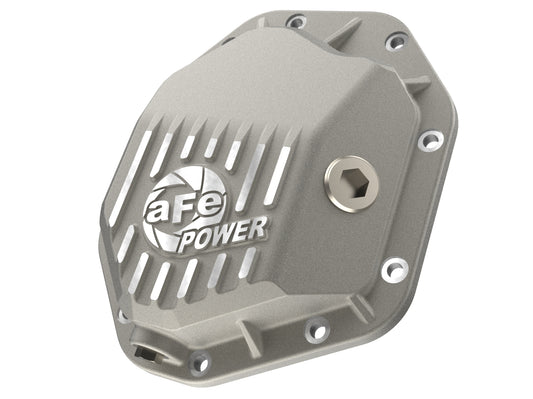 aFe 19-25 GM Trucks Front Diff Cover - Raw w/ Machined Fins