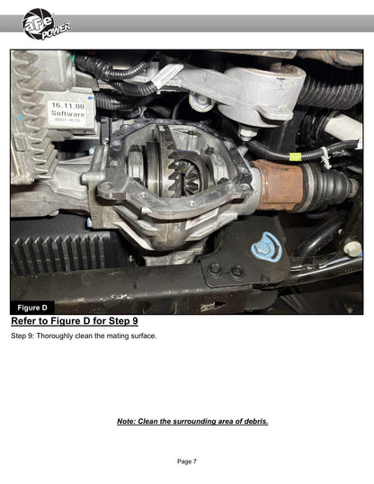 aFe 19-25 GM Trucks Front Diff Cover - Raw w/ Machined Fins