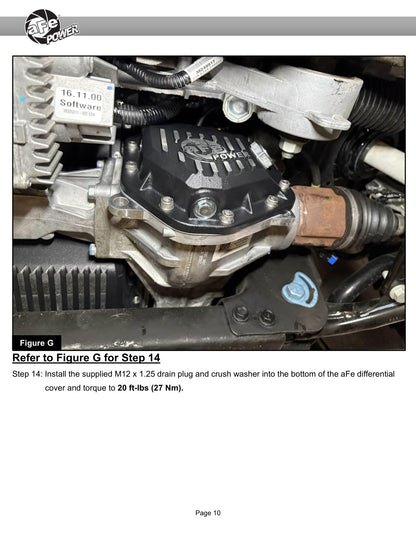 aFe 19-25 GM Trucks Front Diff Cover - Raw w/ Machined Fins