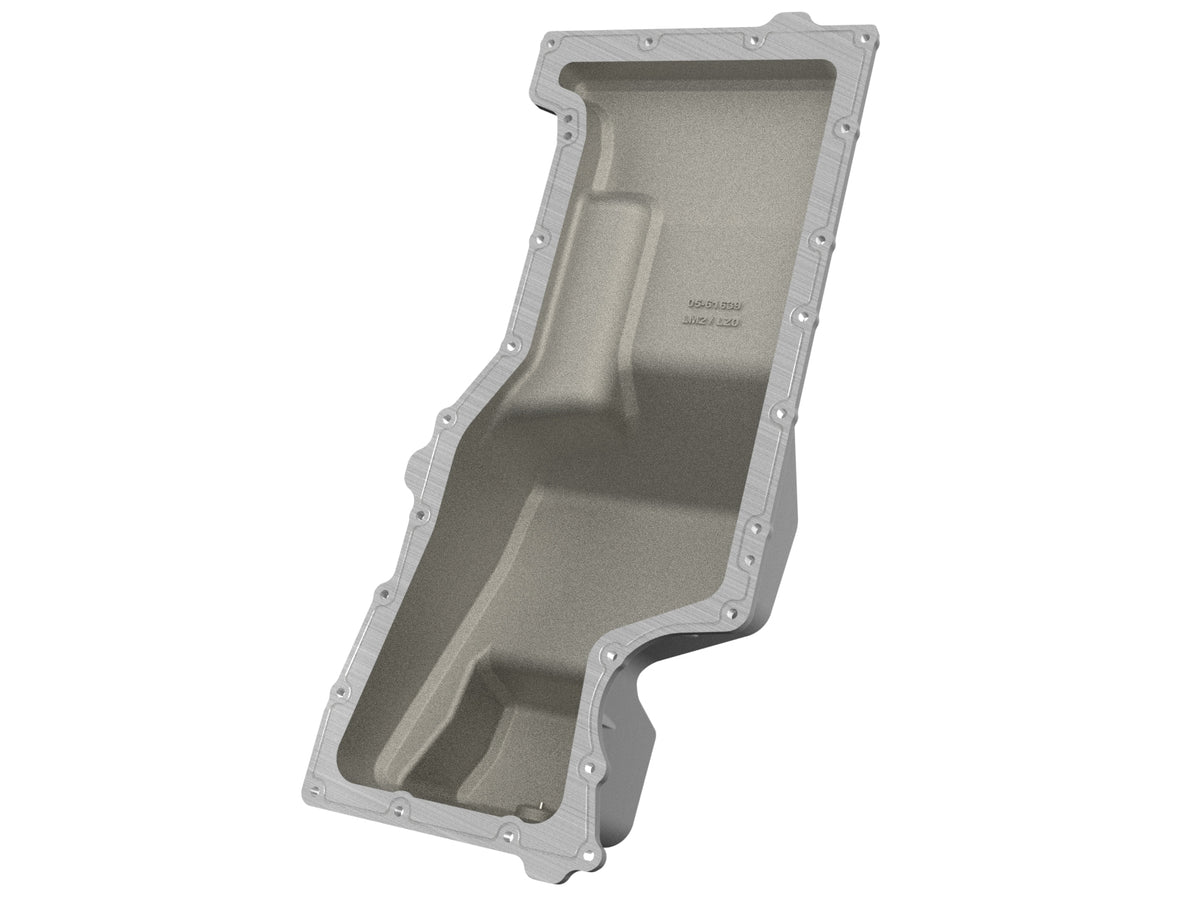aFe 46-71440B Oil Pan L6 3.0L Black Machined Fins GM Trucks 20-25
