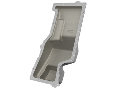 aFe 46-71440B Oil Pan L6 3.0L Black Machined Fins GM Trucks 20-25