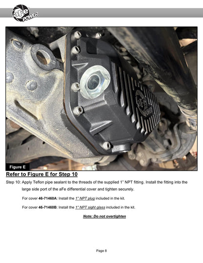aFe 46-71480B Pro Series Diff Cover Black F-250/350 23-26 Dana M235