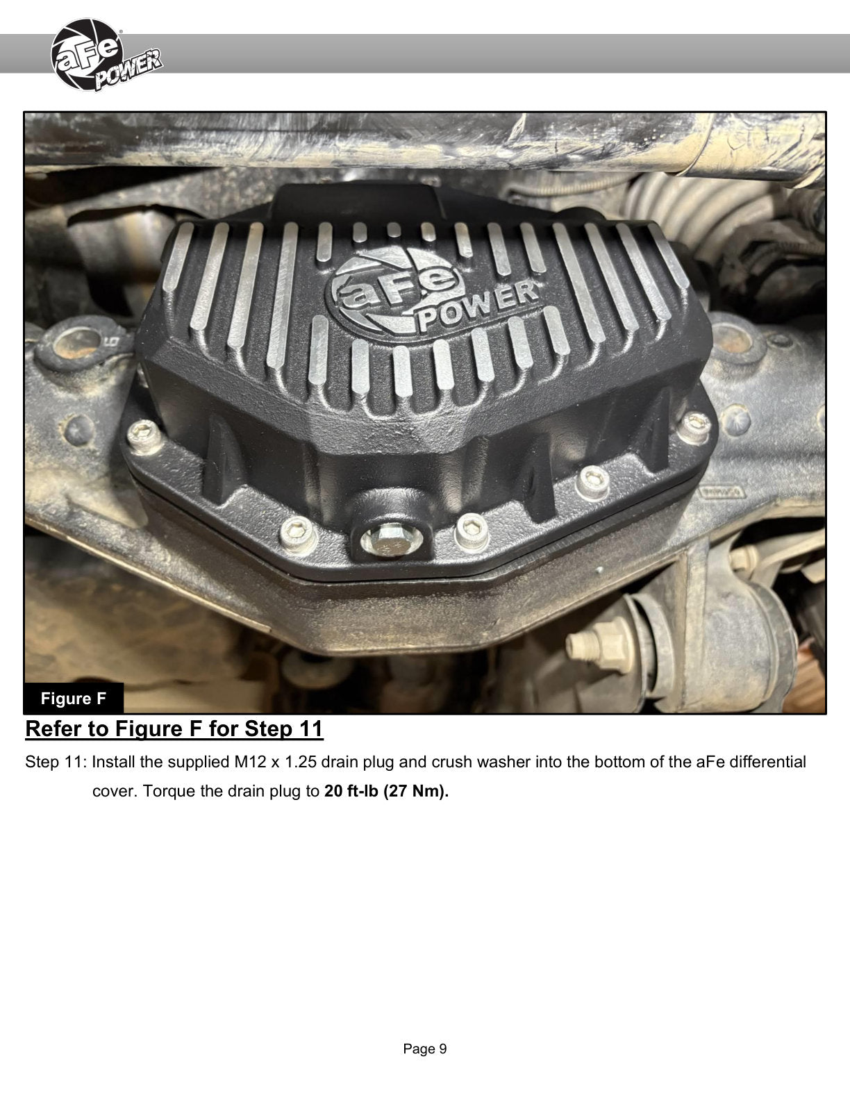 aFe 46-71480B Pro Series Diff Cover Black F-250/350 23-26 Dana M235
