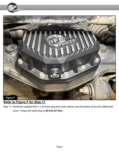 aFe 46-71480B Pro Series Diff Cover Black F-250/350 23-26 Dana M235