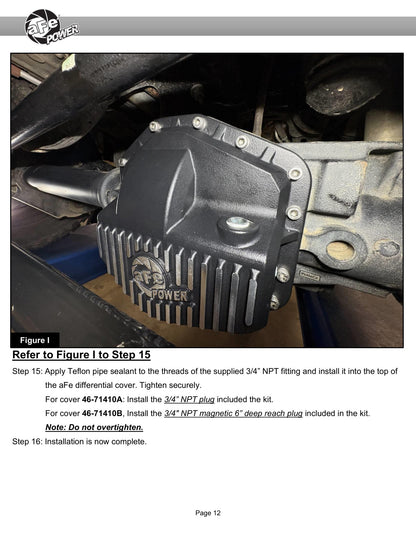 aFe 46-71480B Pro Series Diff Cover Black F-250/350 23-26 Dana M235