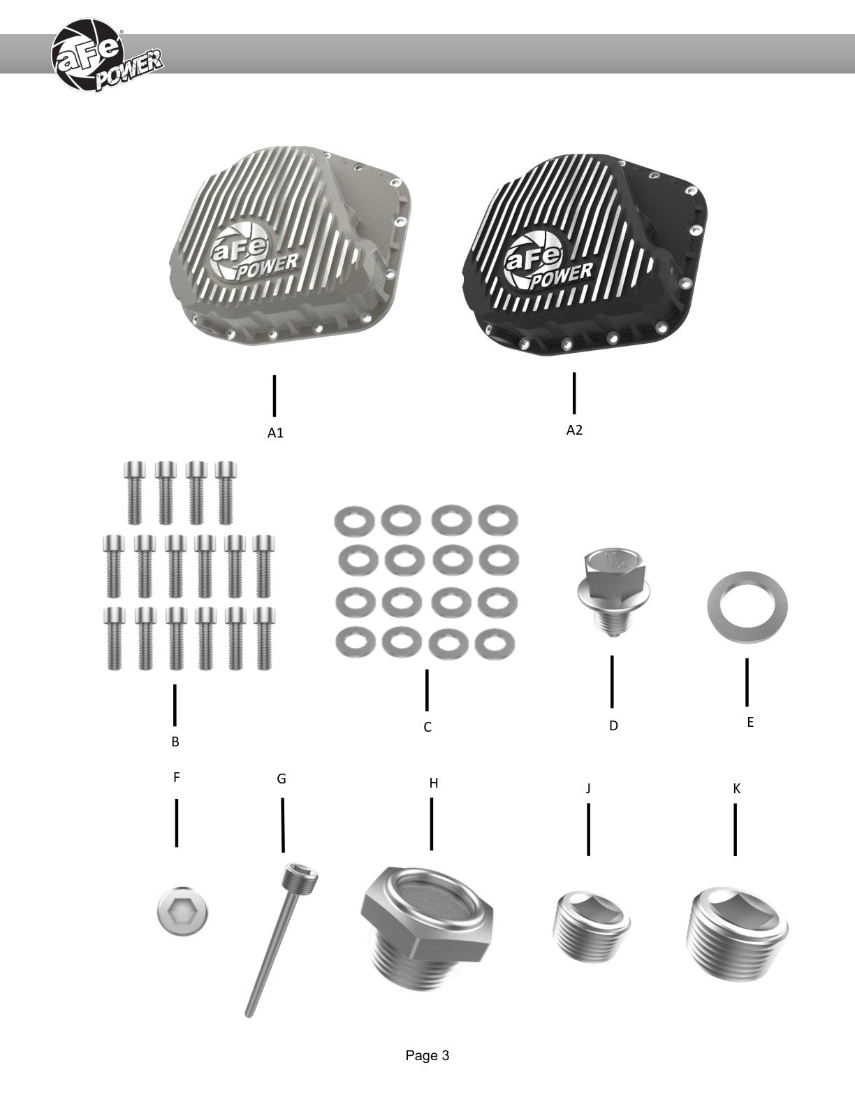 aFe 46-71490A Street Series Diff Cover Raw F-250/350 23-26 Sterling 11.6