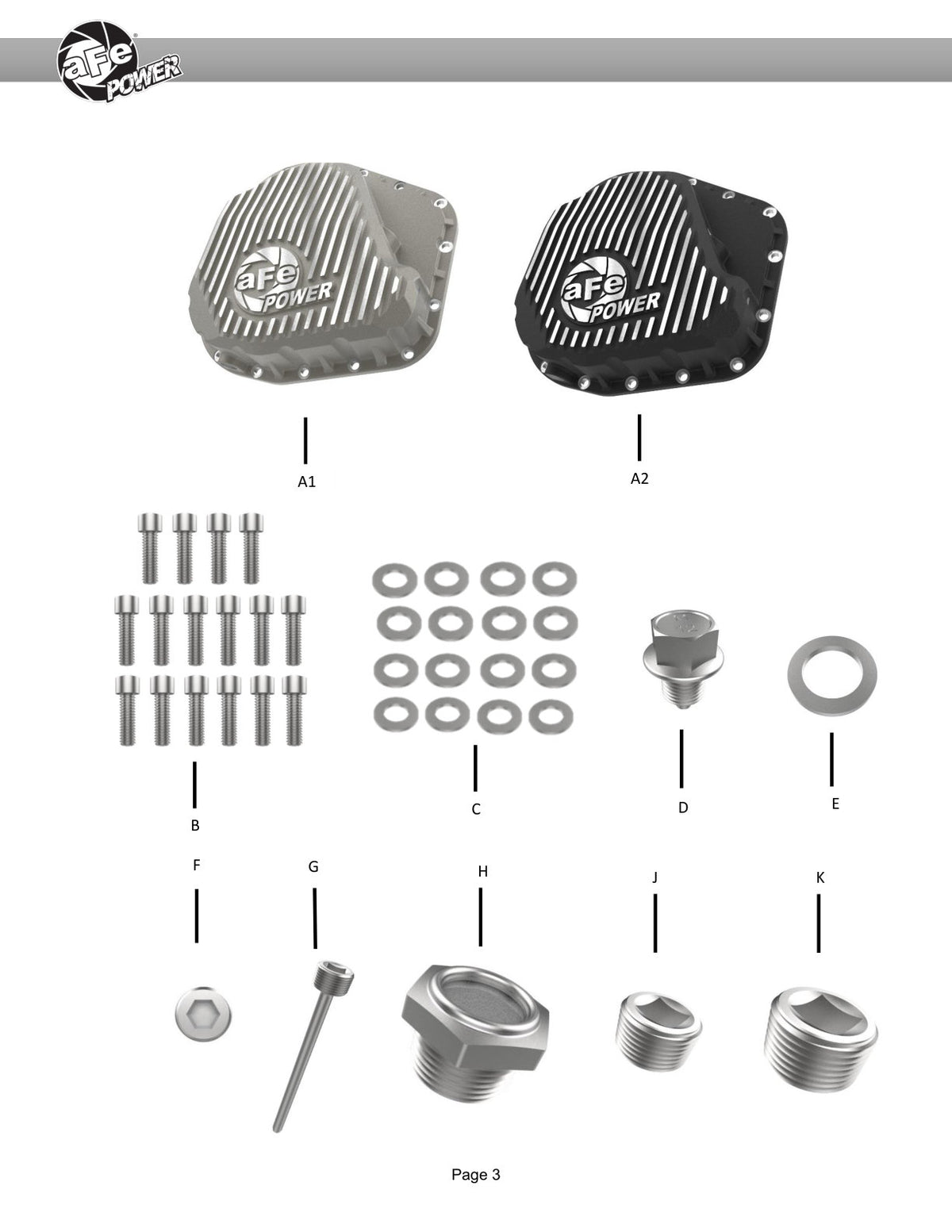 aFe 46-71490A Street Series Diff Cover Raw F-250/350 23-26 Sterling 11.6