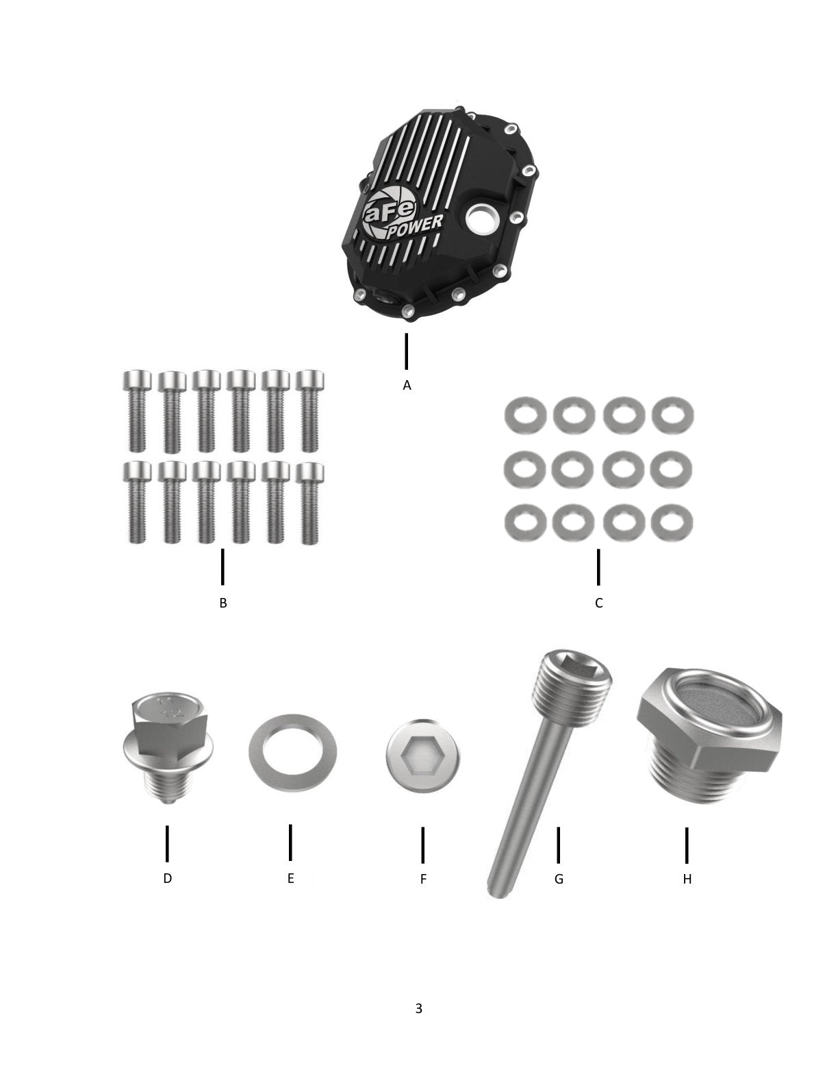 aFe Power Front/Rear Diff Cover Kit w/ Oil 11-19 GM Diesel Trucks V8 (AAM 9.25-12 & AAM 11.5-14)