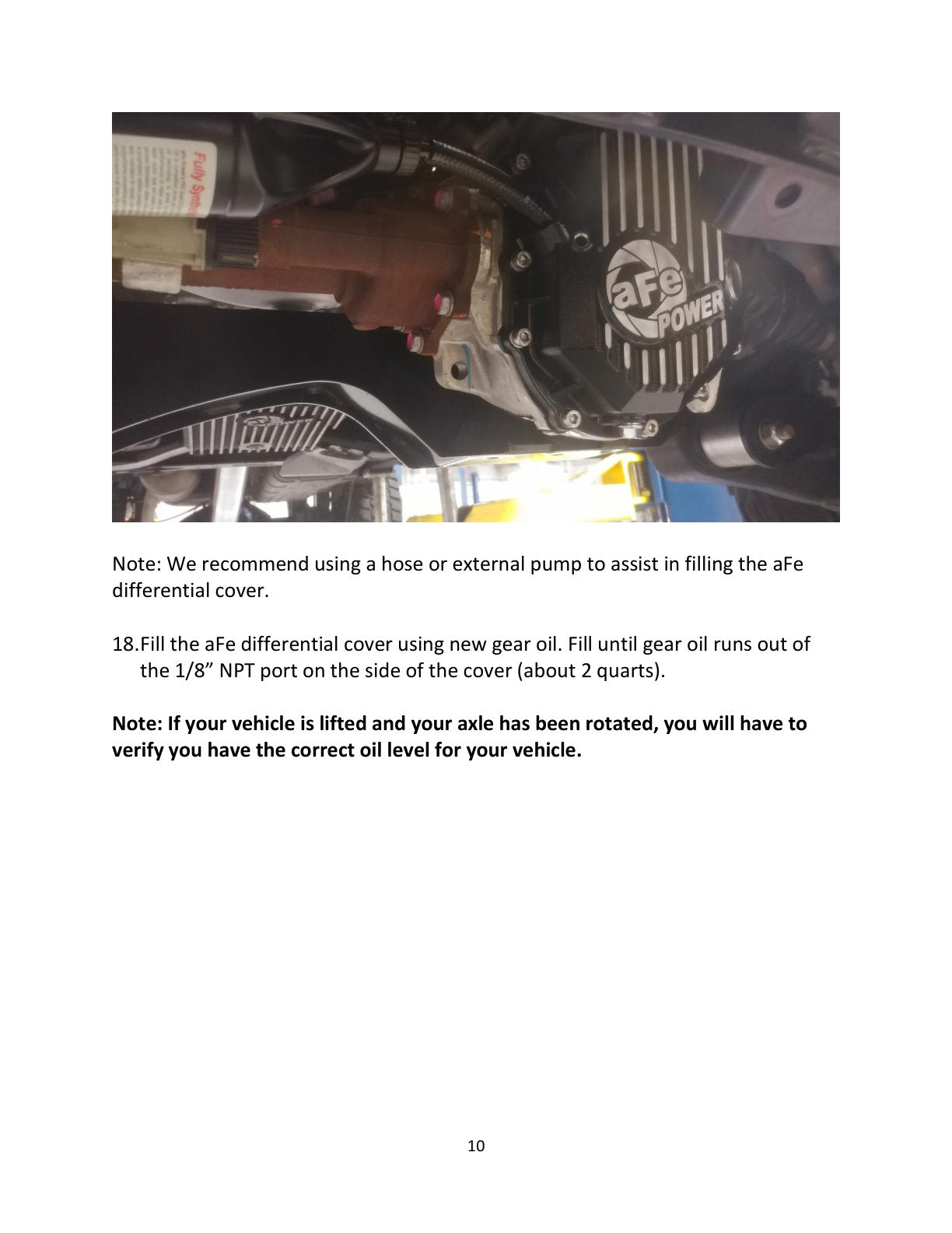 aFe Power Front/Rear Diff Cover Kit w/ Oil 11-19 GM Diesel Trucks V8 (AAM 9.25-12 & AAM 11.5-14)