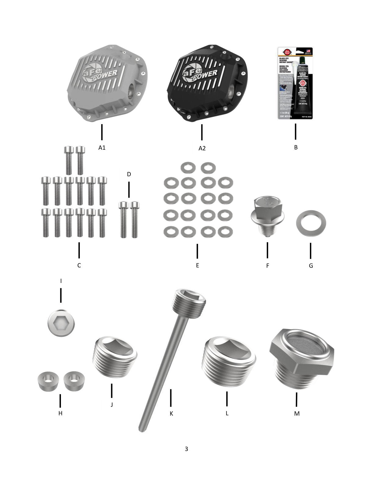 aFe Power Front/Rear Diff Cover Kit w/ Oil 11-19 GM Diesel Trucks V8 (AAM 9.25-12 & AAM 11.5-14)