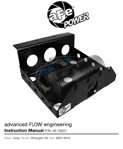 aFe Glide Guard On-Board Air Compressor Mount | Jeep Wrangler JK V6 3.6L-3.8L (07-14) (46-79001)