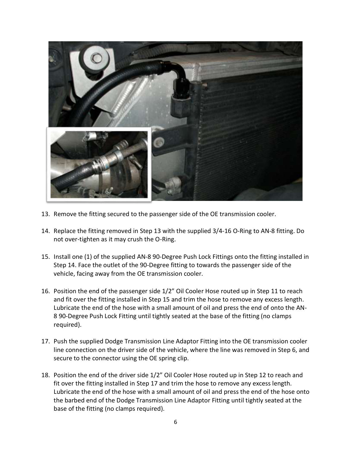 aFe Bladerunner Auto Trans Oil Cooler Kit | Ram Diesel Trucks L6 6.7L (10-12) (46-80005)