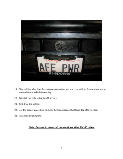 aFe Bladerunner Auto Trans Oil Cooler Kit | Ram Diesel Trucks L6 6.7L (10-12) (46-80005)