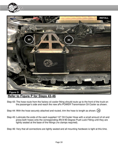 aFe BladeRunner 25-Row All-Aluminum Stacked Plate Trans Cooler | Ford F-150 (15-20) (46-80008)
