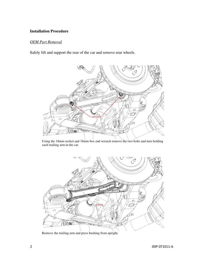 aFe PFADT Series Rear Trailing Arms | Chevrolet Camaro (10-15) (460-402002-A)