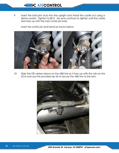 aFe Tubular Ball Joint Upper Control Arm Kit Gray | Toyota Tacoma (05-20) (460-72T001-G)