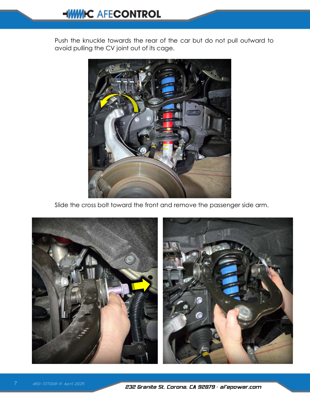aFe Control Billet Uniball Upper Control Arm Kit | Toyota Tacoma (24-26) (460-72T006-R)