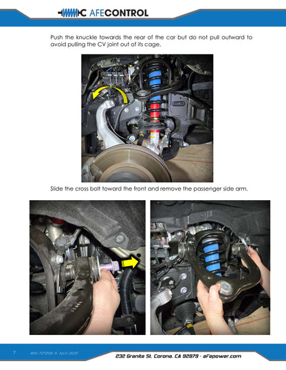 aFe Control Billet Uniball Upper Control Arm Kit | Toyota Tacoma (24-26) (460-72T006-R)