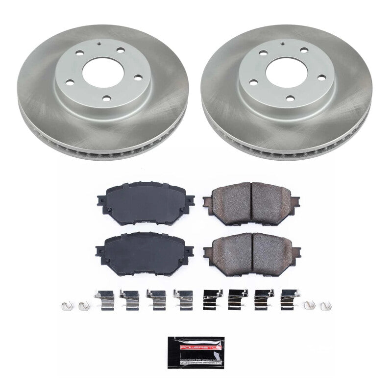 PowerStop 14-16 Mazda 3 Front Semi-Coated Rotor Kit (SC6975)