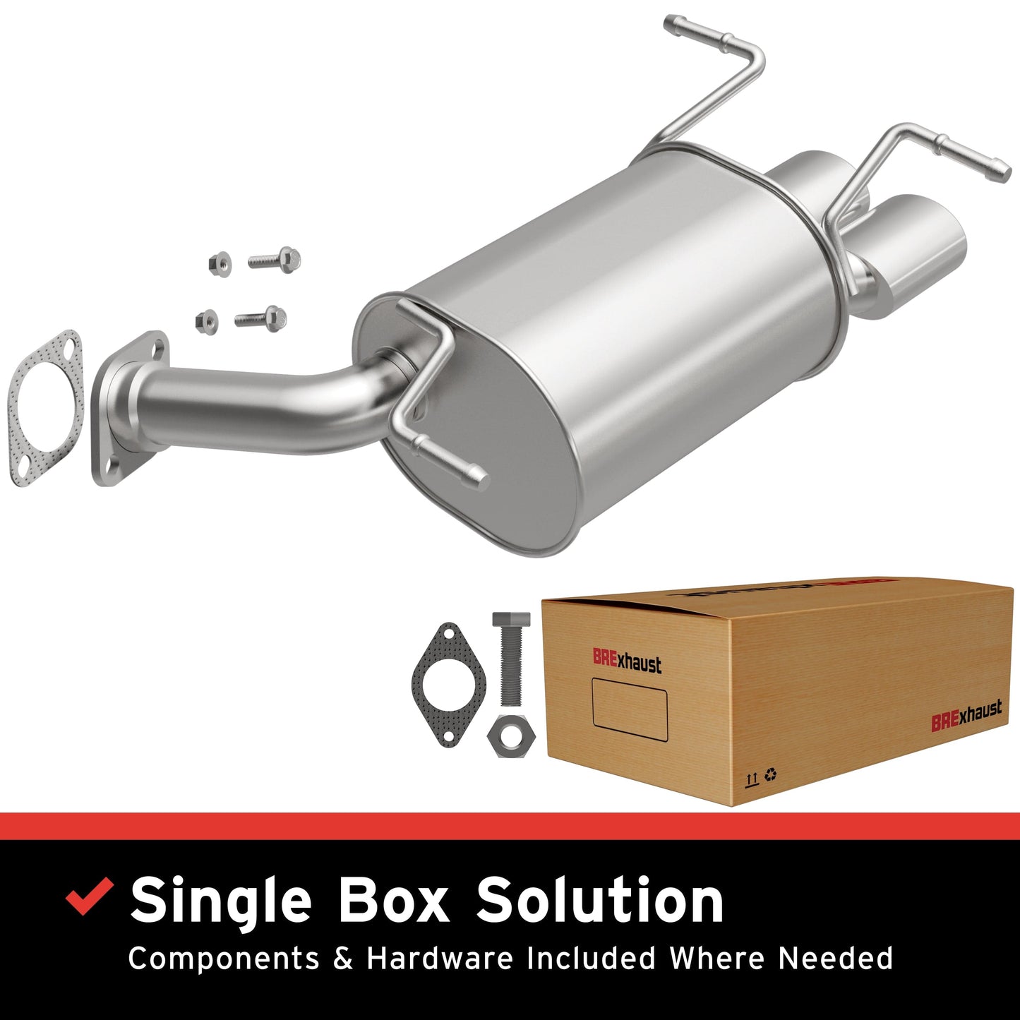 BRExhaust 2003-2005 INFINITI G35 3.5L Direct-Fit Muffler Kit