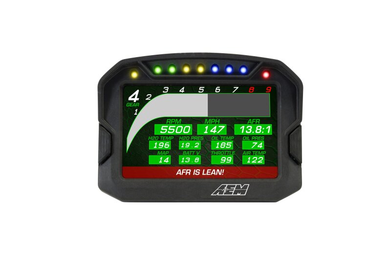 AEM CD-5G Carbon Digital Dash Display w/ Interal 10Hz GPS & Antenna