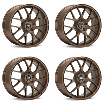 (set of 4) Enkei Raijin Bronze Paint | 18x8" +45mm | 5x112mm Wheels
