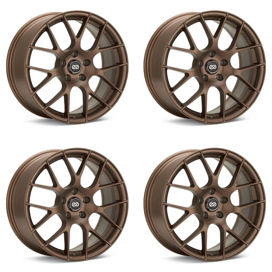 (set of 4) Enkei Raijin Bronze Paint | 18x8" +45mm | 5x112mm Wheels
