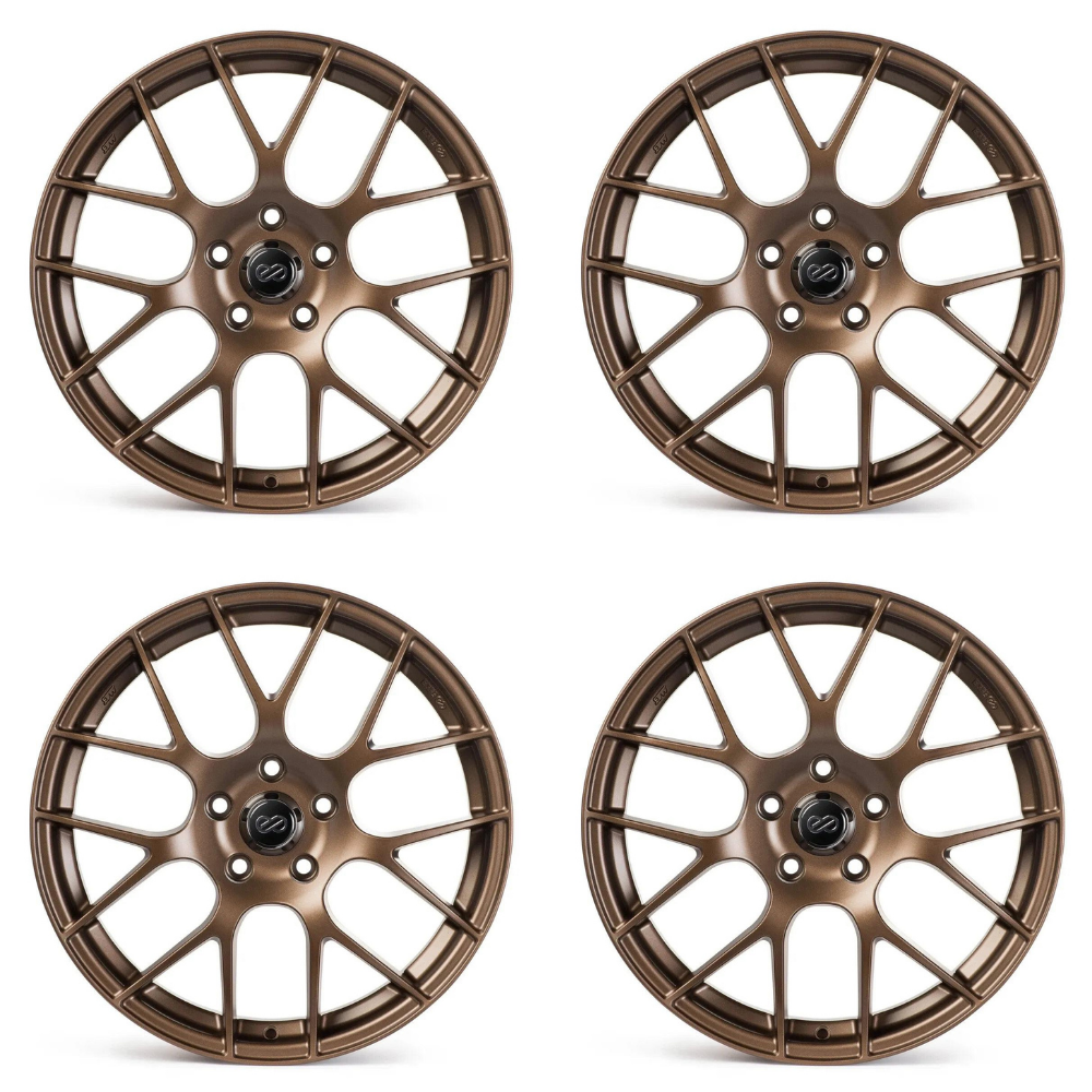 (set of 4) Enkei Raijin Bronze | 18x8" +40mm | 5x114.3mm Wheels