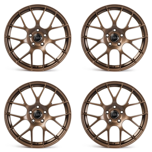 (set of 4) Enkei Raijin Bronze | 18x8" +40mm | 5x114.3mm Wheels