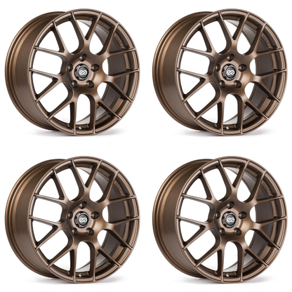 (set of 4) Enkei Raijin Bronze Paint | 18x8.5" +35mm | 5x114.3mm Wheel