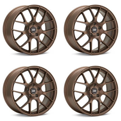 (set of 4) Enkei Raijin Bronze | 18x9.5" +35mm | 5x114.3mm Wheels