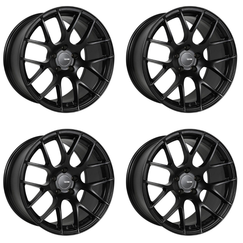 (set of 4) Enkei Raijin Black | 19x8" +42mm | 5x120mm Wheel